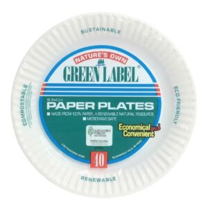 PAPER PLATES 9" 40CT(24)PP9GR"