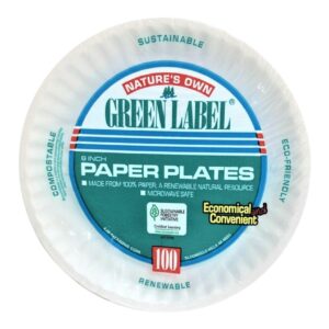 PAPER PLATES 6"100CT(10)